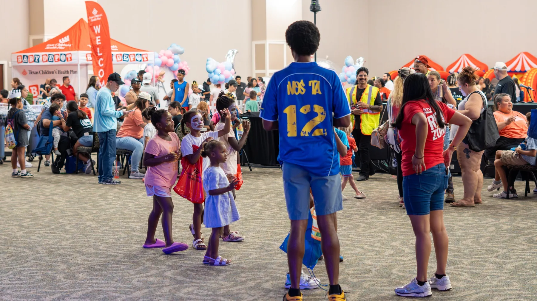 Crowd at the Green Acres Baptist Church family event in Tyler